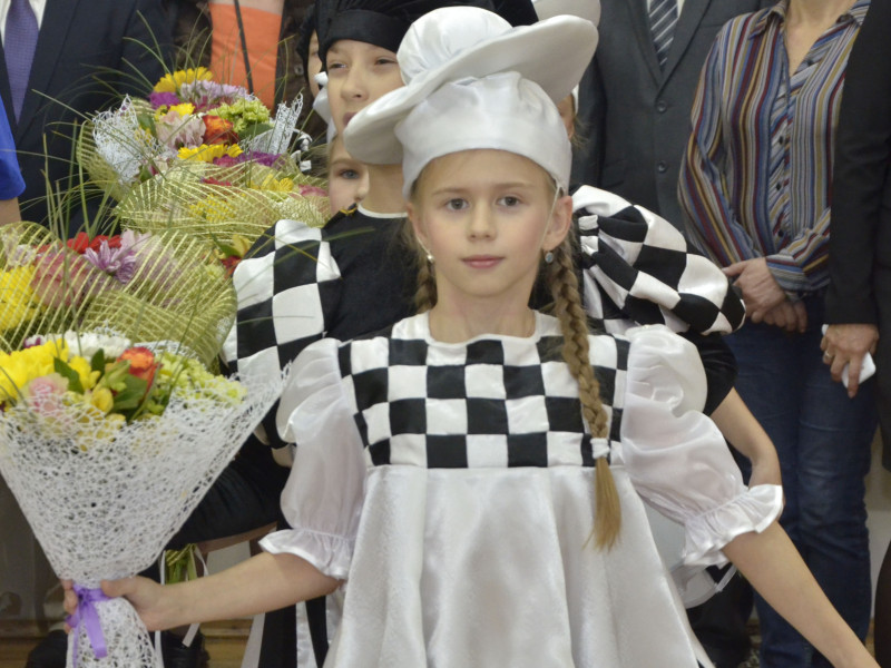 В Пойковском ДСЮШ Нептун состоялось торжественное открытие XVI Международного шахматного турнира имени А. Е. Карпова 28.09.2015.